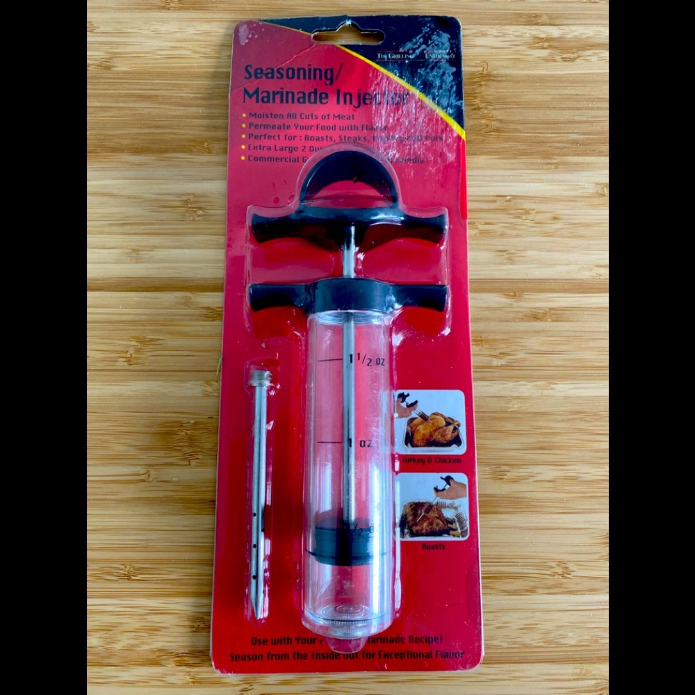Free with purchase Seasoning marinade injector.
